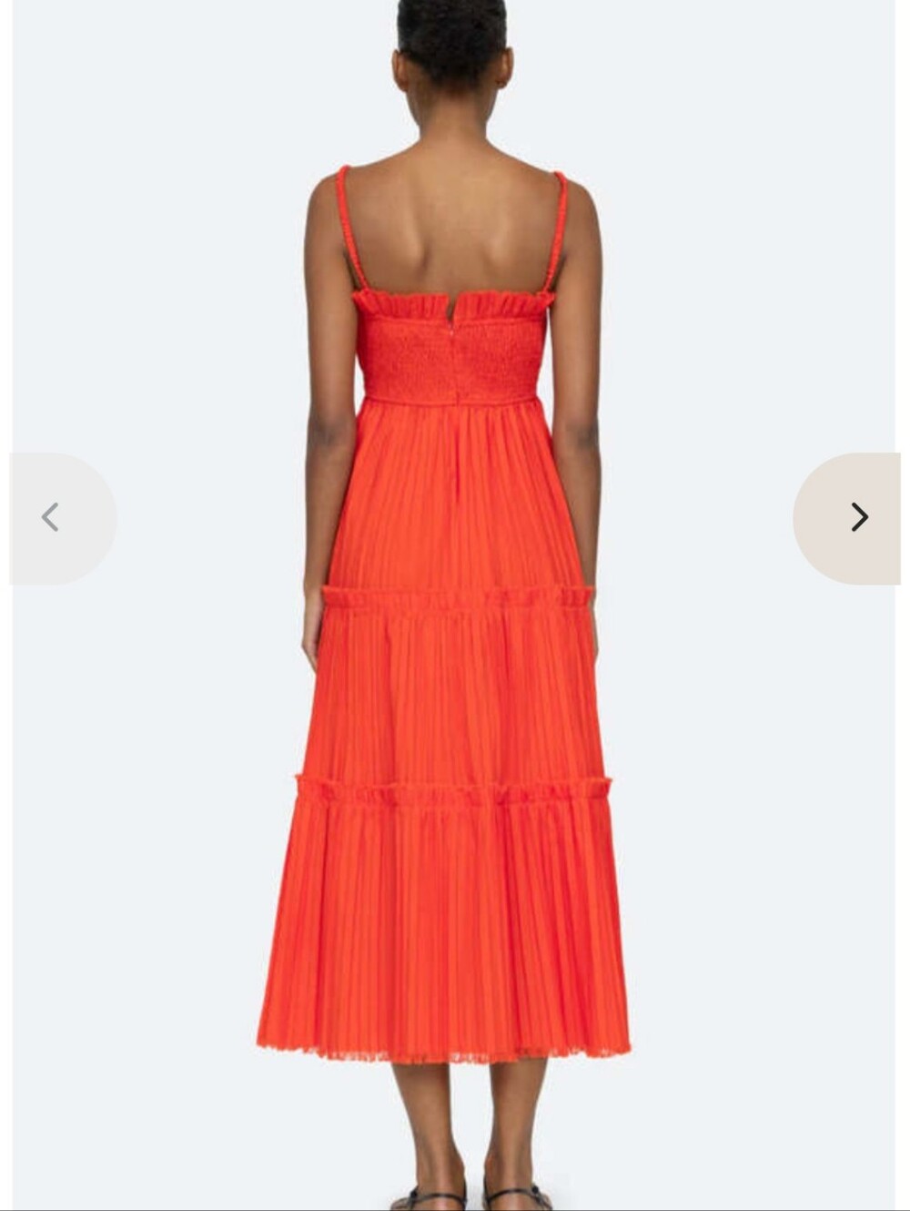 Sea New York The Greir Pleated Slip Dress- - Poppy - Picture 5 of 10